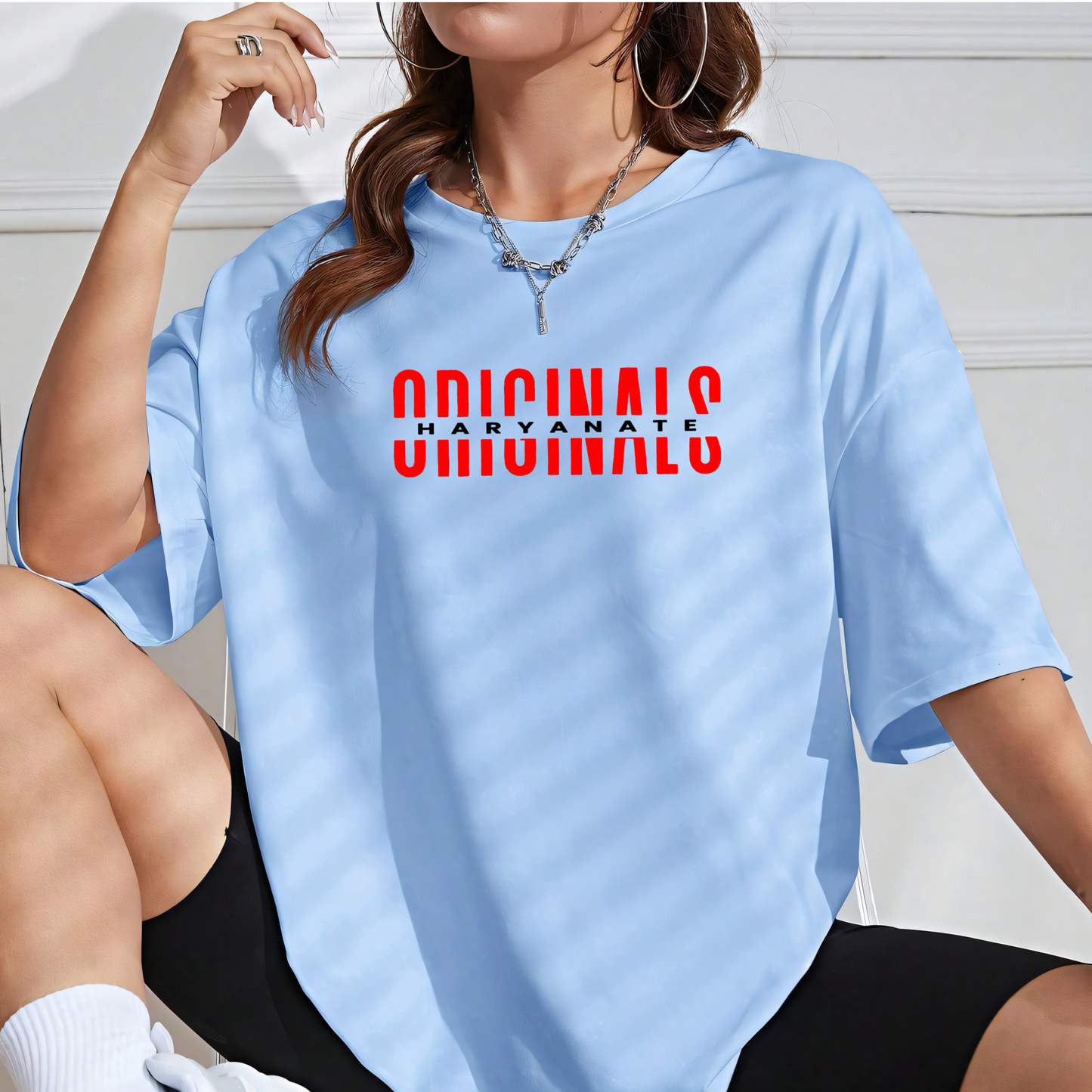 HaryanaTe_Originals_Oversized_Tee Aqua Blue