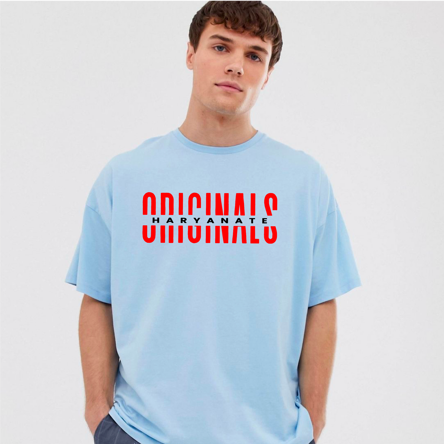 HaryanaTe_Originals_Oversized_Tee Aqua Blue Mens