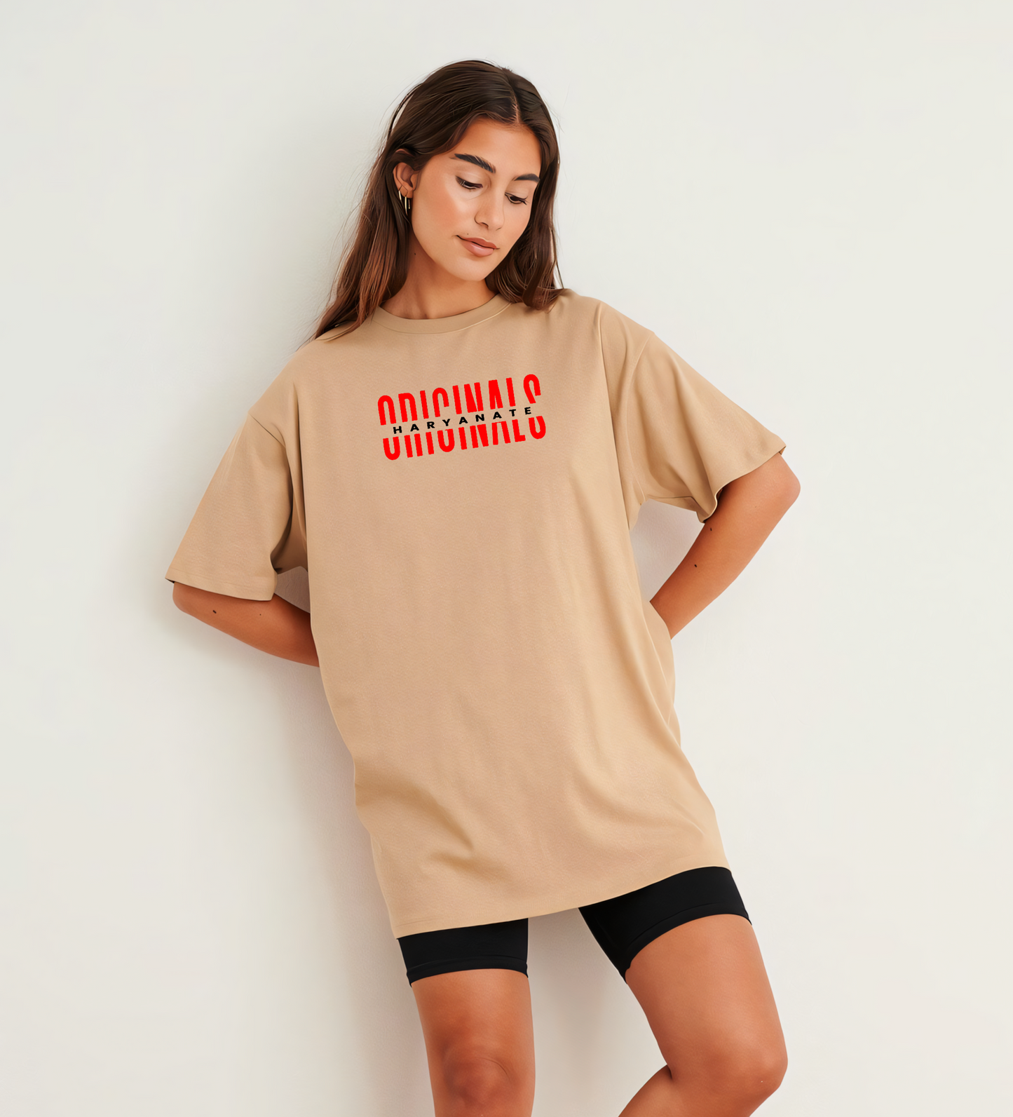 HaryanaTe_Originals_Oversized_Tee Biege Mens