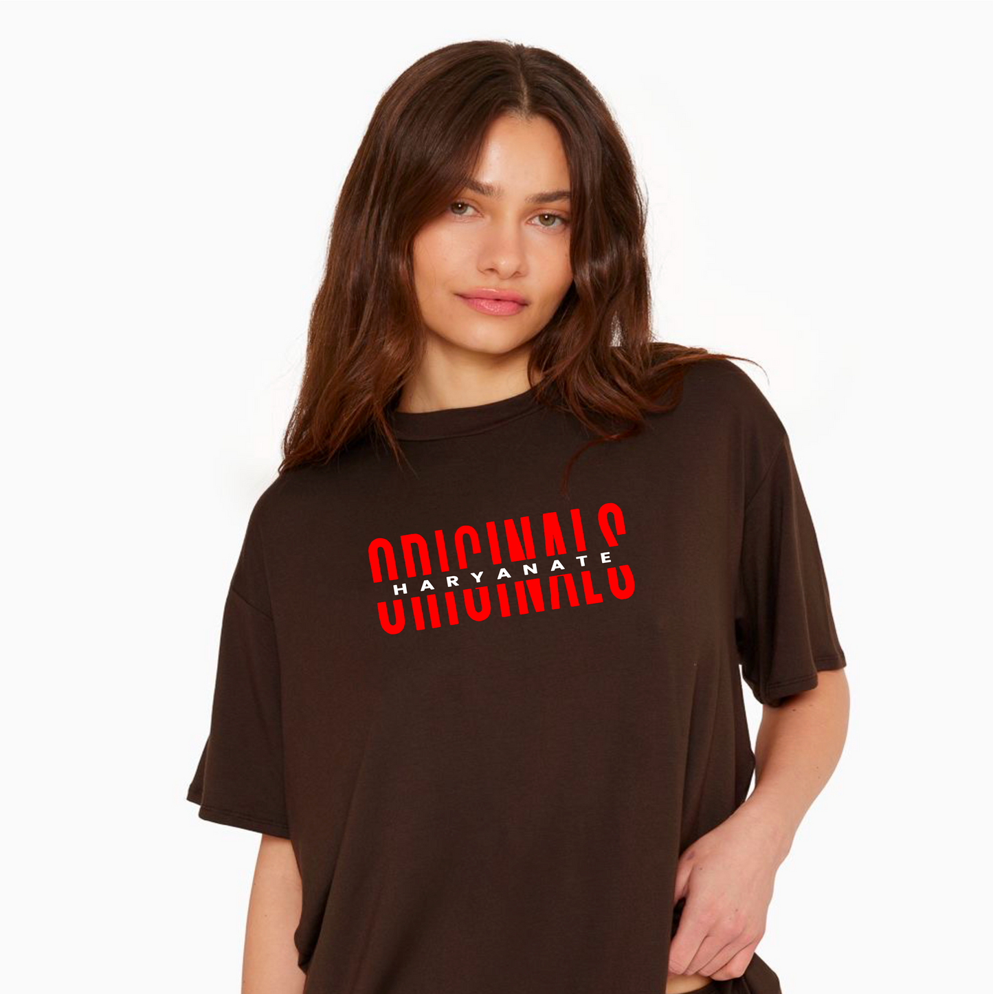 HaryanaTe_Originals_Oversized_Tee Chocolate Mens