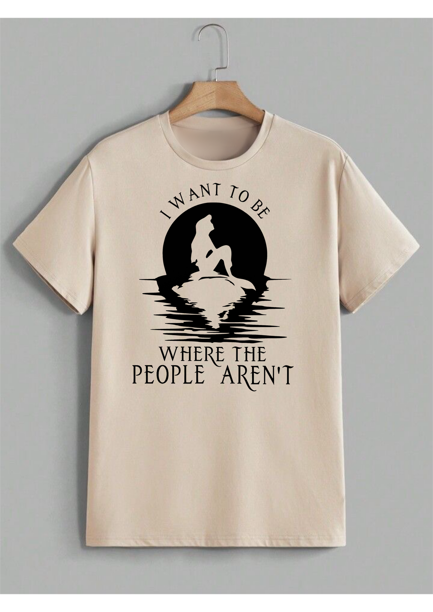 Solitude-Seeking Oversized T-Shirt