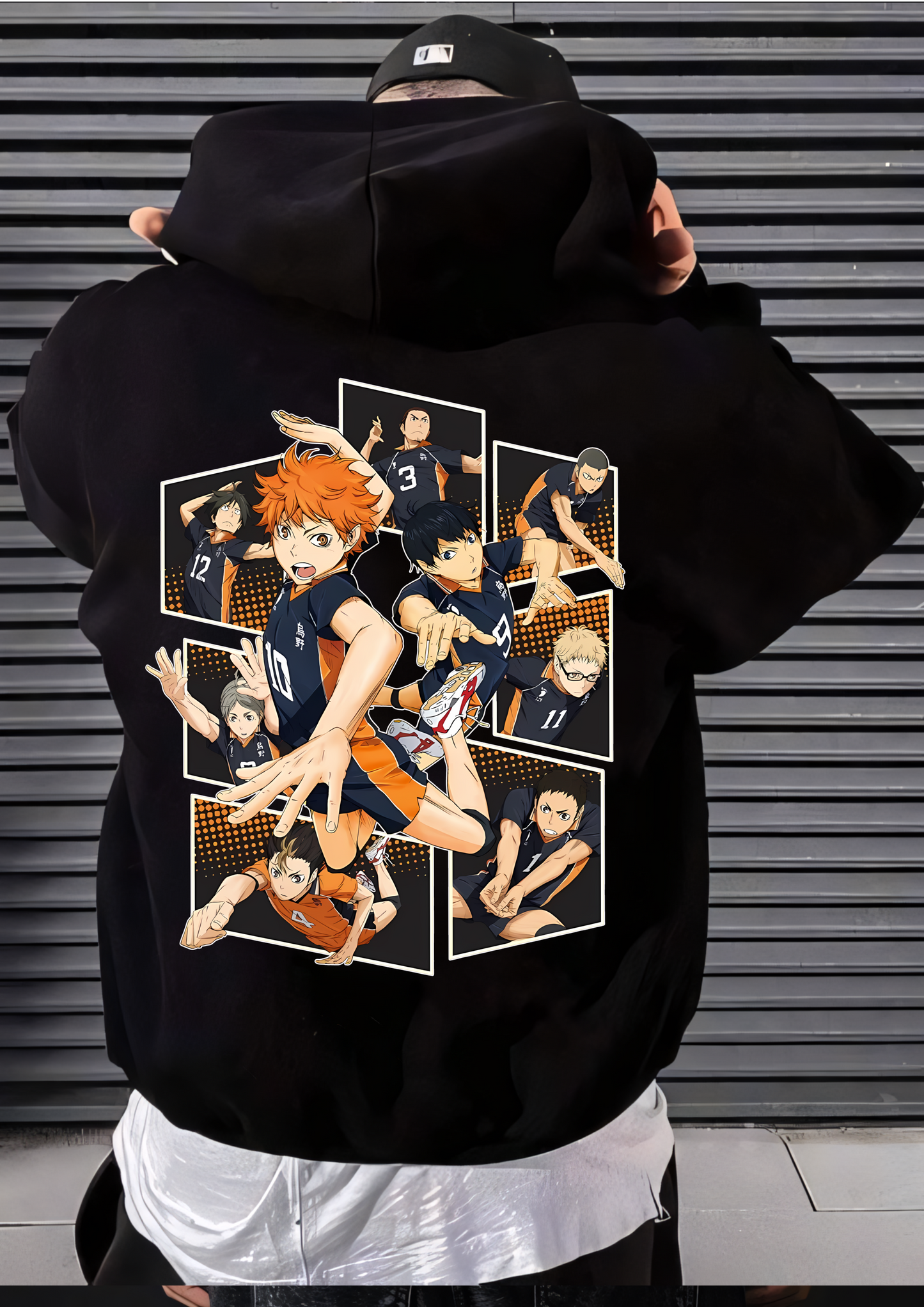 Hinata and Kageyama Power of Karasuno’s Duo Oversized Hoodie