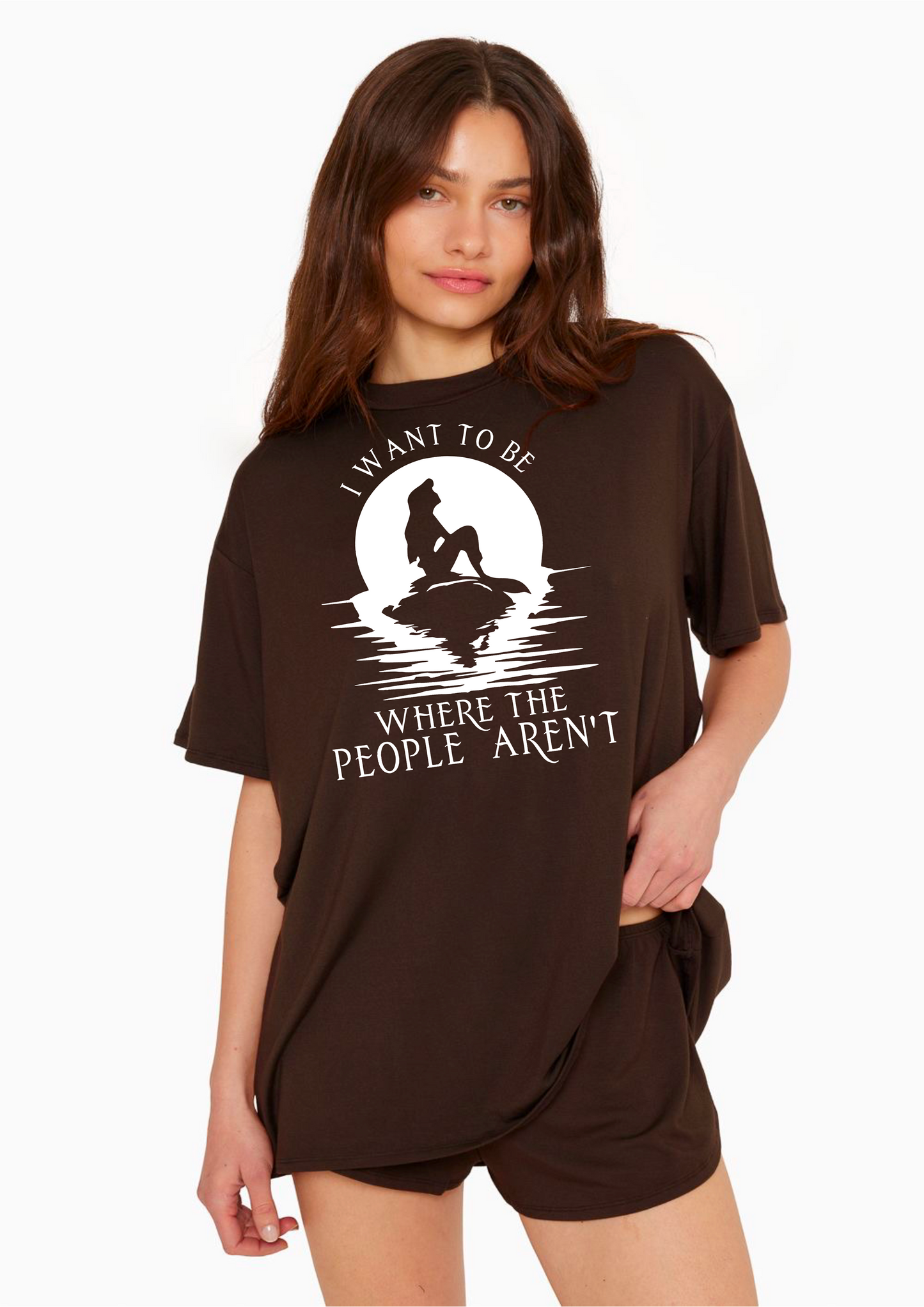 Solitude-Seeking Oversized T-Shirt