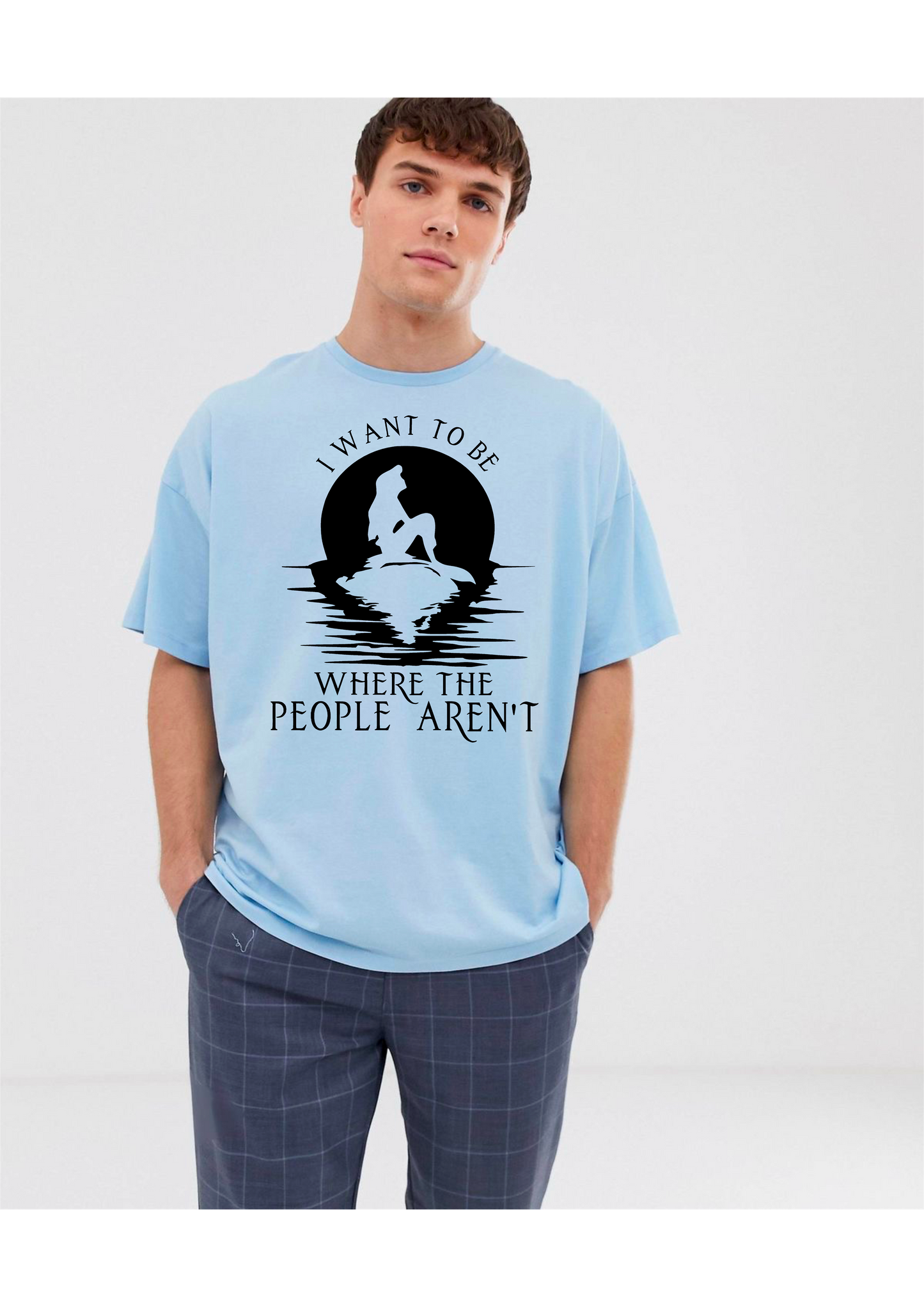 Solitude-Seeking Oversized T-Shirt