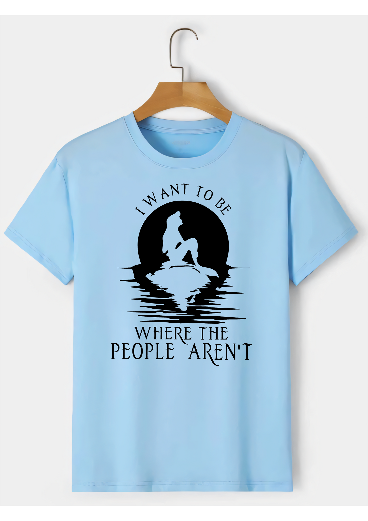 Solitude-Seeking Oversized T-Shirt