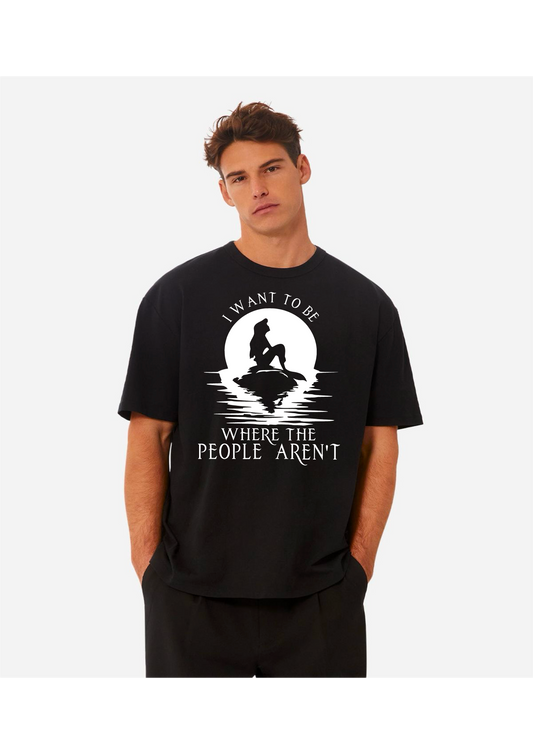 Solitude-Seeking Oversized T-Shirt