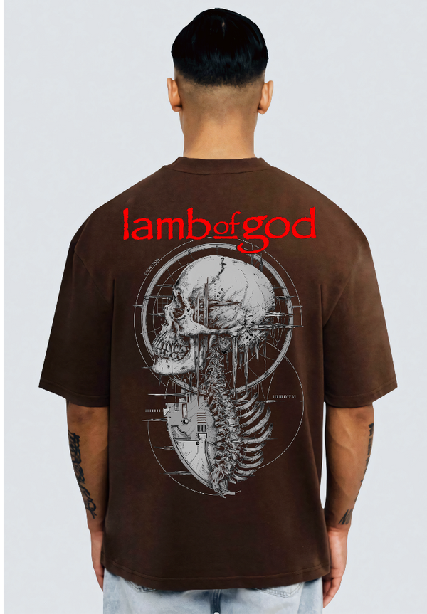 lamb of god Chocolate oversized tee